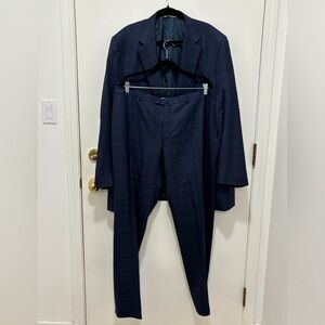 Canali Navy Wool Suit. Size XL